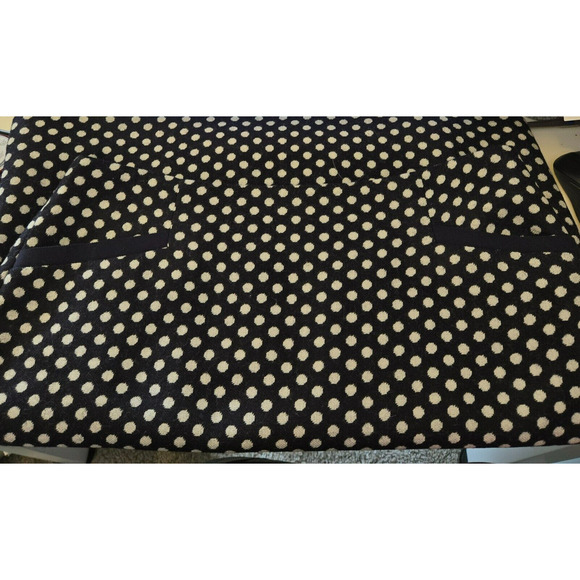 Talbots Womens Size 10 Skirt Wool Blend Polka Dot Navy Blue and White - Picture 6 of 6